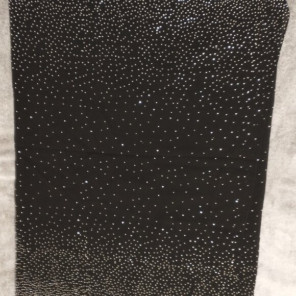 NEW!! REEMONDE BLACK SPARKLE RECTANGLE SCARF - Picture 1 of 2